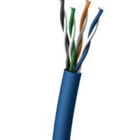 C2G 32388 1000ft Cat5E Shielded Solid PVC CM/CMG Cable - Blue