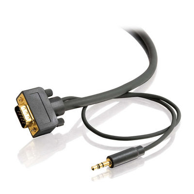 C2G 28252 25ft Flexima HD15 UXGA + 3.5mm Stereo Audio M/M Monitor Cable