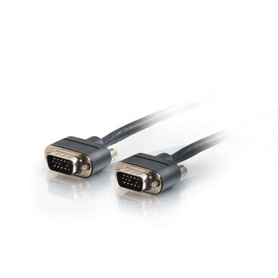 C2G 40094 50ft HD15 SXGA M/M Cable, Rounded Low Profile Connectors