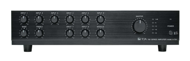TOA A-724 9-channel 240W Integrated Mixer/Amplifier