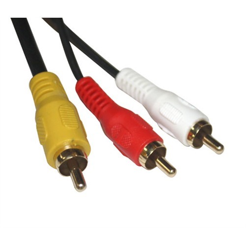 Covid VP-3RCA-3RCA-25 Composite Video and Stereo Audio Cable, 25ft