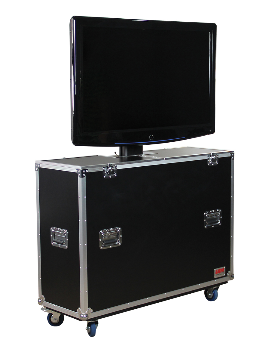Gator G-TOUR ELIFT 42 ATA Wood 42in. Flight Case Electric LCD Lift & Casters