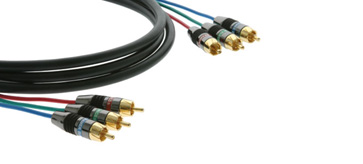 Kramer C-R3VM/R3VM-50 3 RCA (M) to 3 RCA (M) Cable (3 28 AWG mini-Coax)