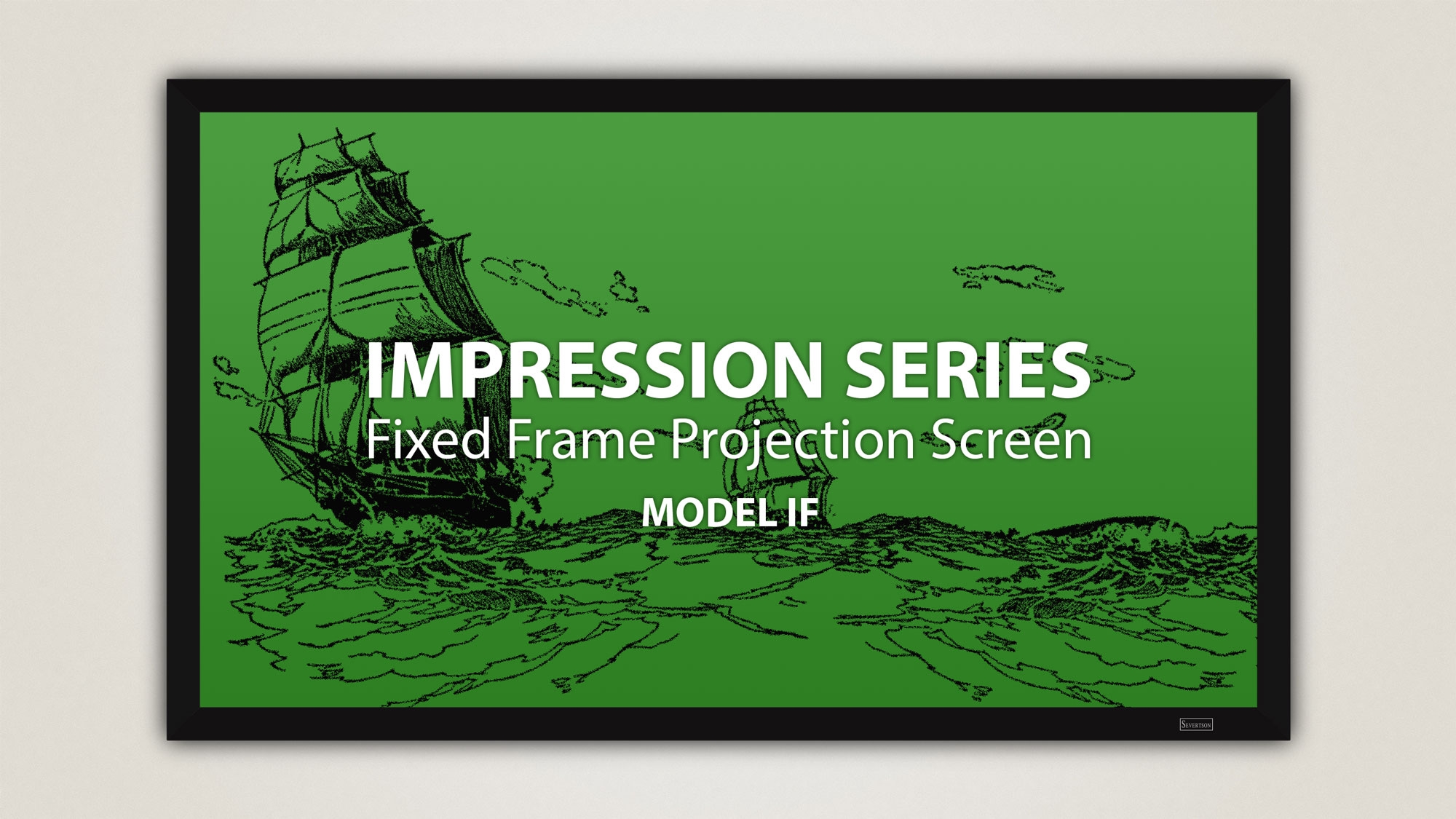 Severtson 150in. 16:9 Impression Fixed Frame Screen, SeVision 3D GX MP