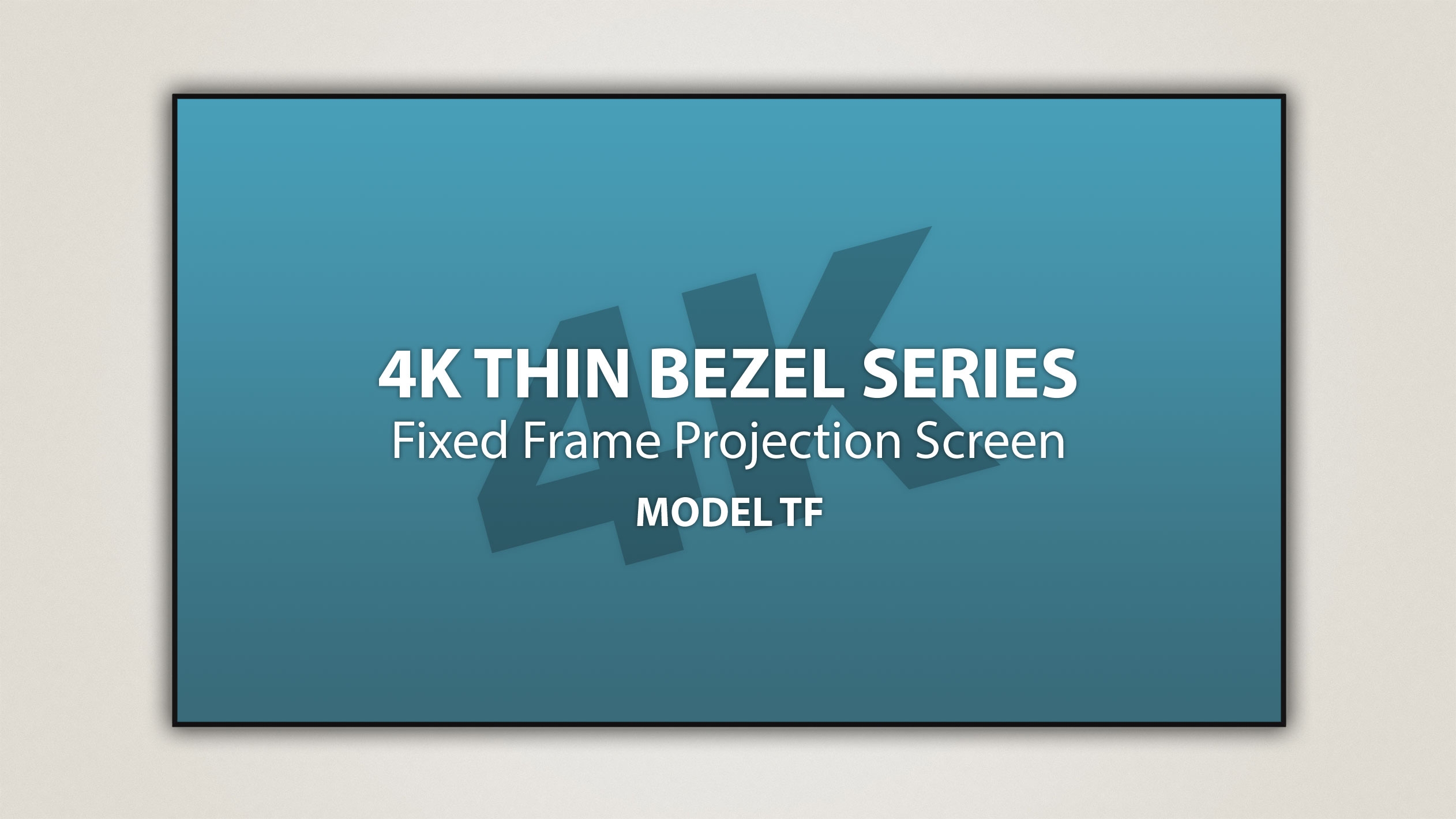 Severtson 175in. 16:9 4K Thin-Bezel Fixed Frame Screen, Stellar White