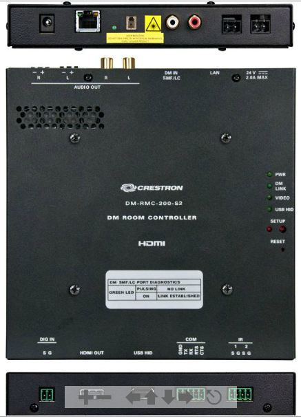 DigitalMedia 8G Single-Mode Fiber Receiver & Room Controller 200