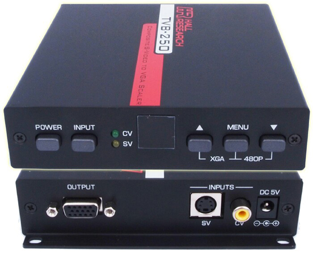 Hall Research TVB-250 Composite and S-Video to VGA/Component Converter