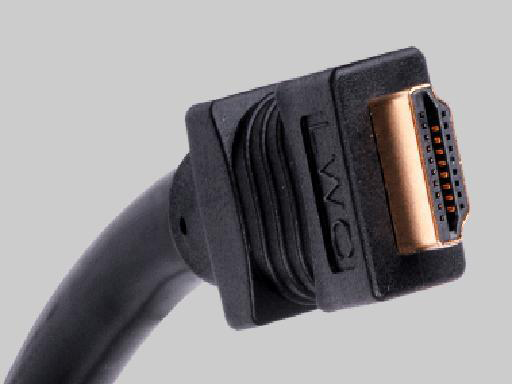 8M, Plenum HDMI Male to Male Interconnect Cable, Black