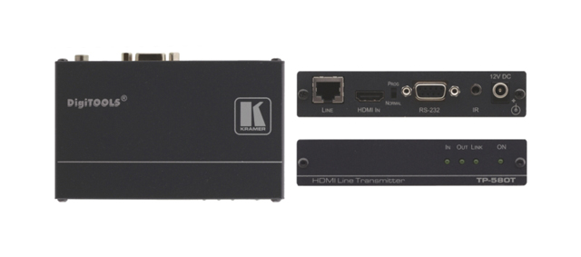 Kramer TP-580TXR HDMI, RS-232 & IR over Extended Range HDBaseT Transmitter