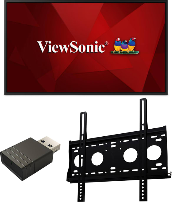ViewSonic CDE4320-E1 – 43? Large Format Presentation Screen Bundle (Black)