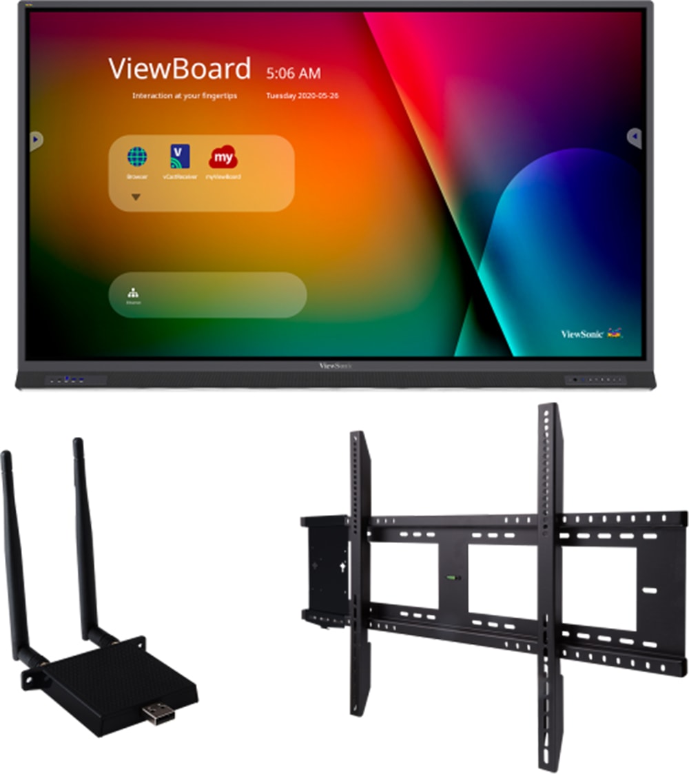ViewSonic IFP8652-E1 86? ViewBoard 4K Interactive Flat Panel Bundle