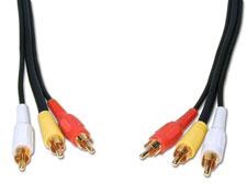Comprehensive 3RCA-3RCA-10ST Standard General Purpose 3 RCA Video Cable 10ft