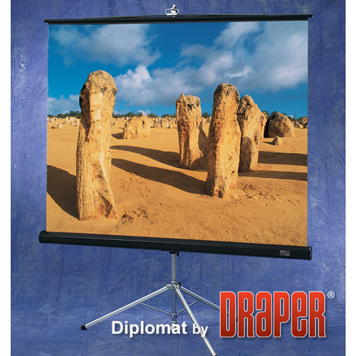 Draper 213009 Diplomat Portable Projection Screen - 109in