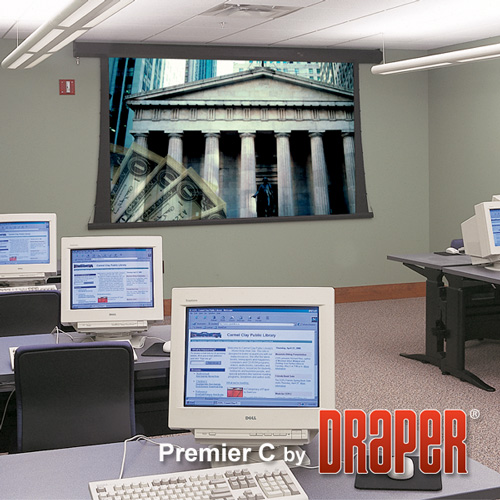Draper 200137 Premier/C Manual Projection Screen 72in x 96in