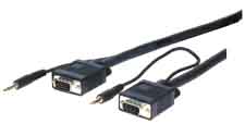 Comprehensive VGA15P-P-100HR/A Pro Series VGA/3.5mm HD15 M-M Cable 100ft