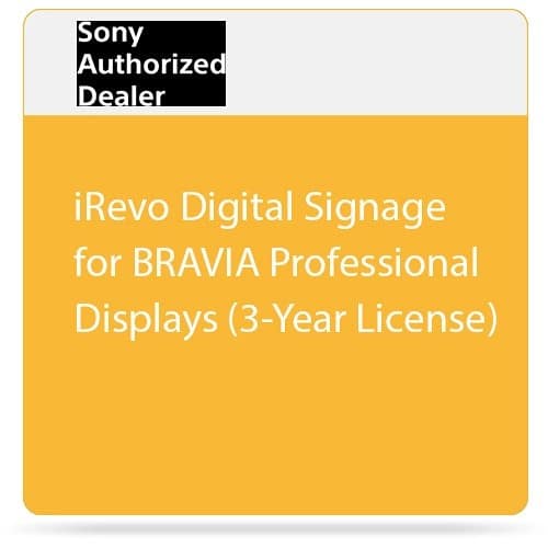 Sony IDS/3YR iRevo Digital Signage for BRAVIA Professional Displays (3-Year License)