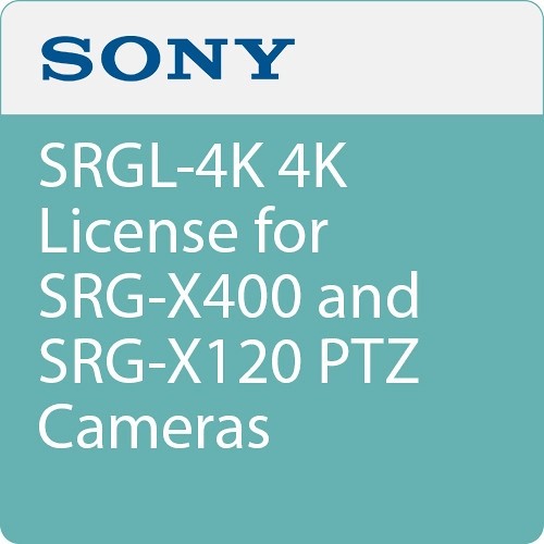 Sony SRGL4K 4K License for SRG-X400 and SRG-X120 PTZ Cameras